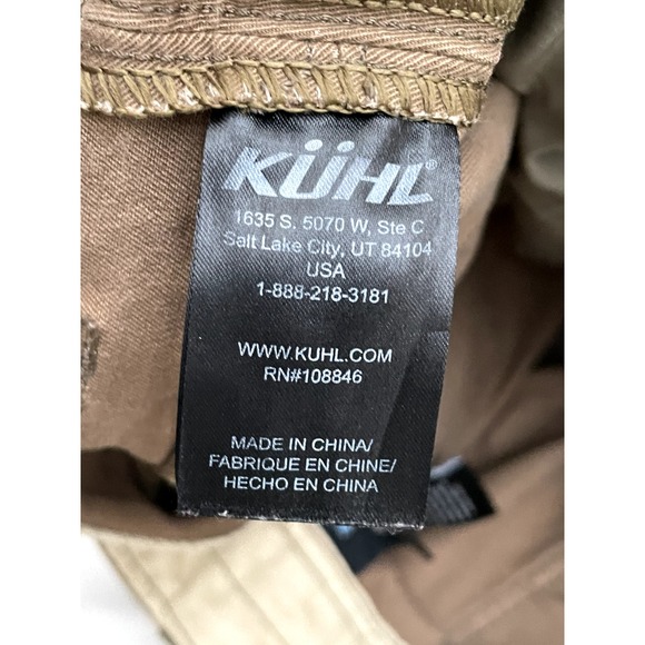 KUHL Rebel Pants Mens 36x32 Brown Vintage Patina Dye Articulated Knee Hiking - Picture 11 of 16